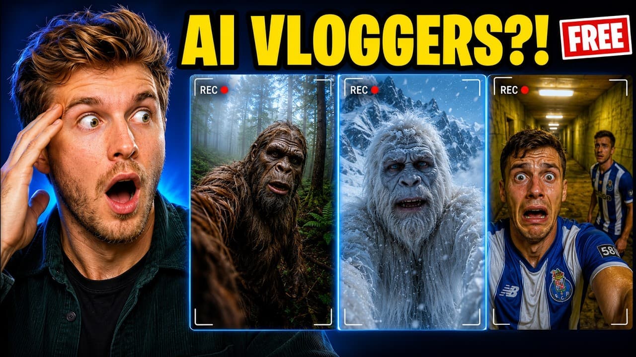 How to Make Viral AI Vlogs (Bigfoot, Yeti… & James?!)