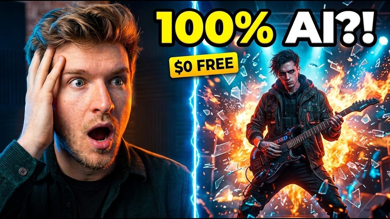 How I Made a 100% AI Music Video for FREE!