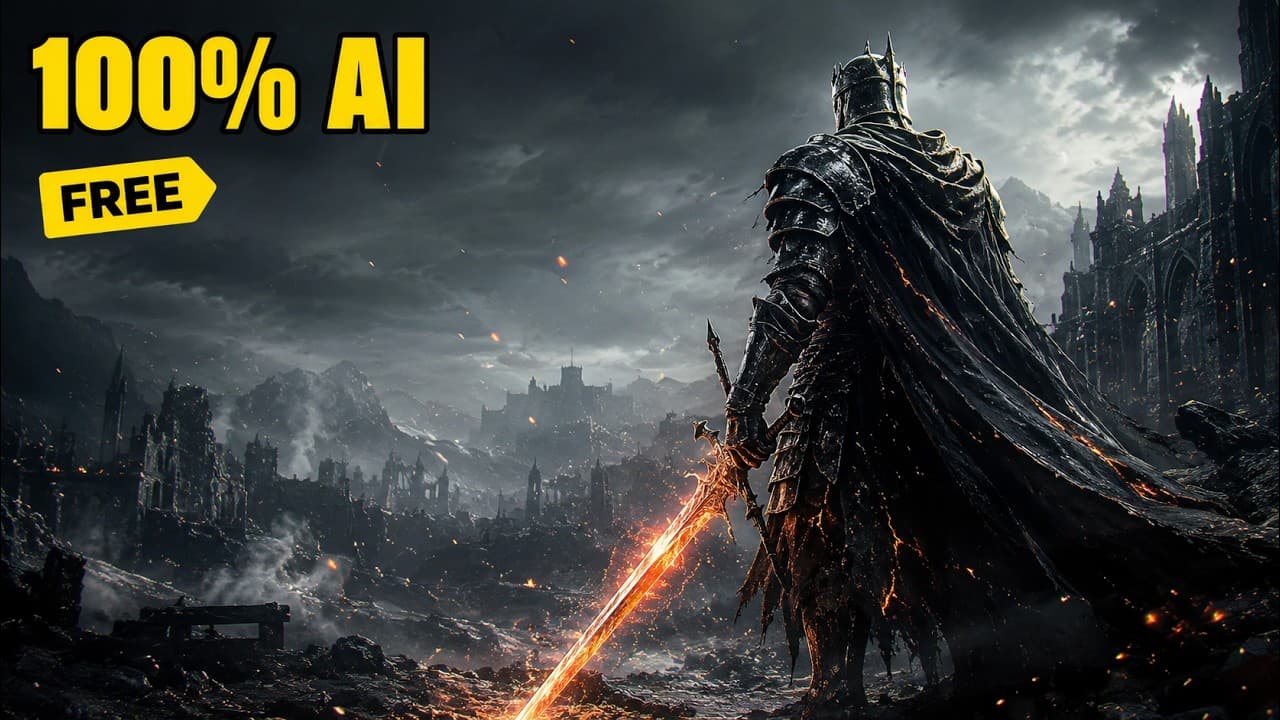 I Made a AAA Game Trailer With AI For FREE!